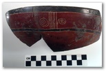 AZC 148 - Black-on-Red Incised - Bowl